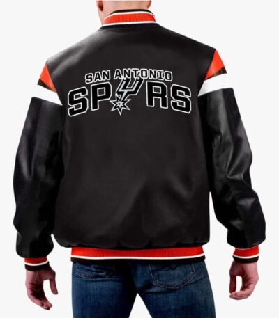 NBA San Antonio Spurs Varsity Leather Jacket