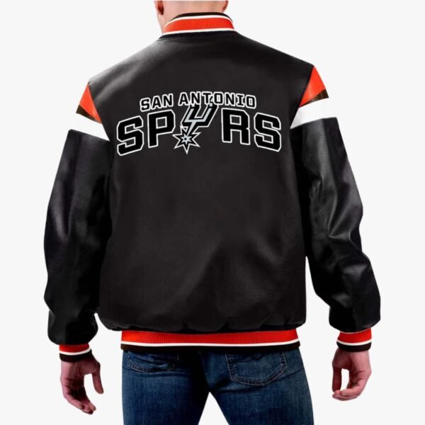 NBA San Antonio Spurs Varsity Leather Jacket