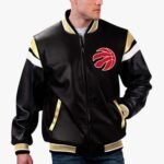 NBA Toronto Raptors Varsity Leather Jacket