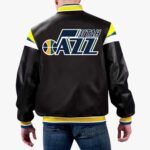 NBA Utah Jazz Varsity Leather Jacket