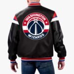 NBA Washington Wizards Varsity Leather Jacket