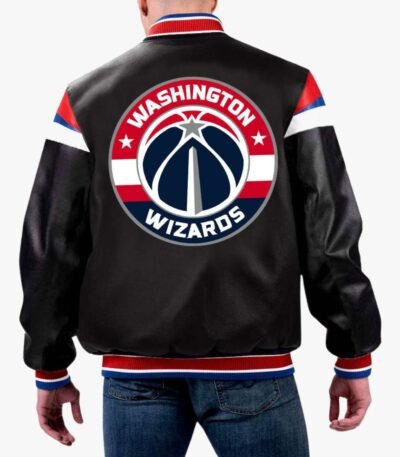 NBA Washington Wizards Varsity Leather Jacket