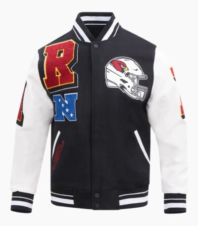 NFL Arizona Cardinals Mashup Men's Rib Wool Varsity Jacket