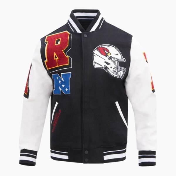 NFL Arizona Cardinals Mashup Men's Rib Wool Varsity Jacket