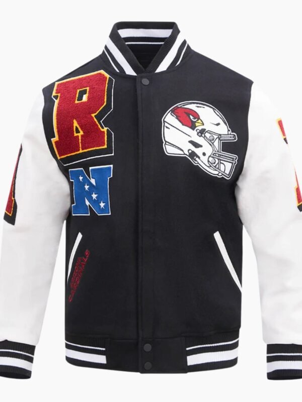 NFL Arizona Cardinals Mashup Men's Rib Wool Varsity Jacket