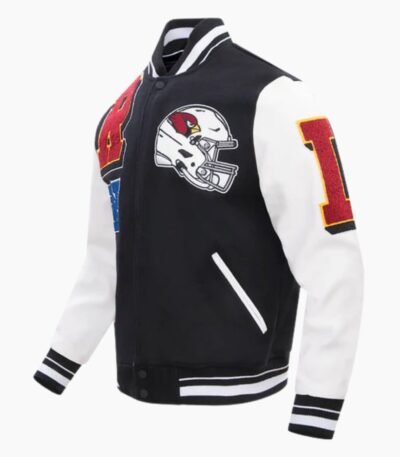 NFL Arizona Cardinals Mashup Men's Rib Wool Varsity Jacket