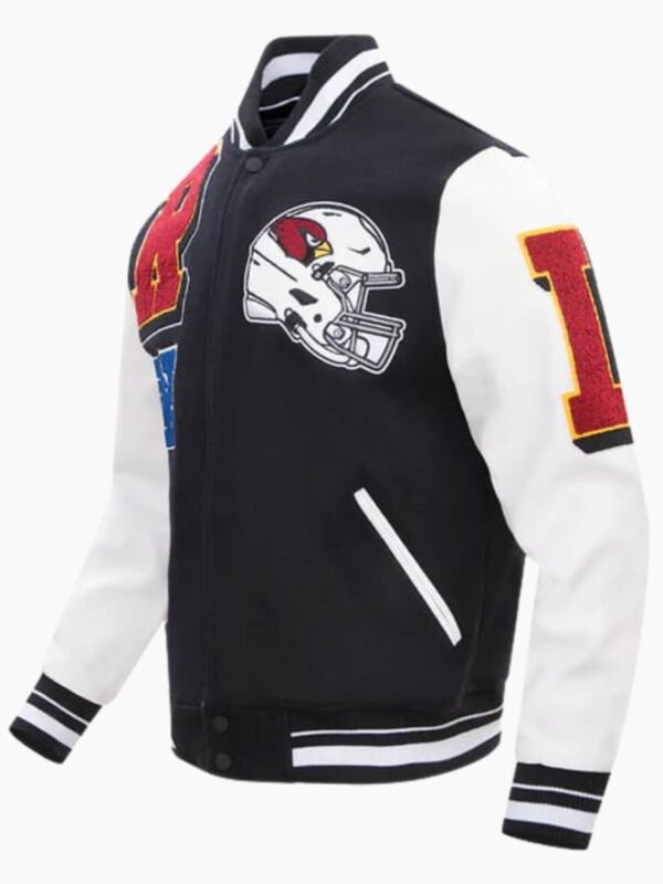 NFL Arizona Cardinals Mashup Men's Rib Wool Varsity Jacket