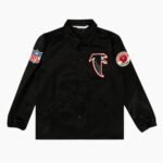 NFL Atlanta Falcons Black Satin Windbreaker