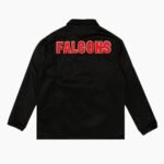 NFL Atlanta Falcons Black Satin Windbreaker