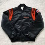 NFL Bengals Black Satin Jacket