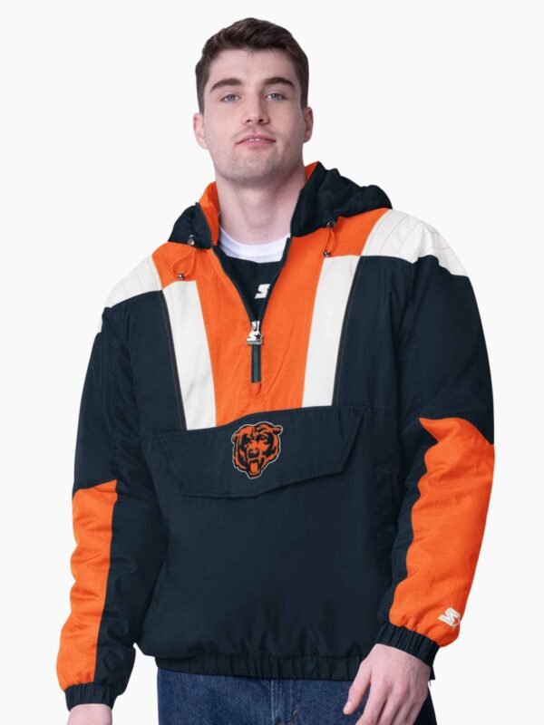 NFL Chicago Bears Charger Half Zip Pullover Jacket