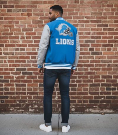NFL Detroit Lions Classic Wool Varsity Jacket