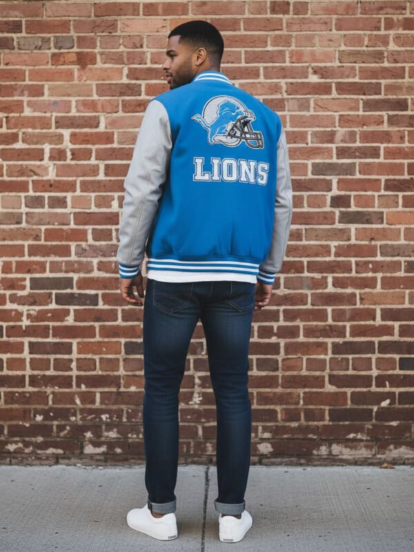 NFL Detroit Lions Classic Wool Varsity Jacket