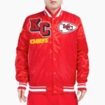 NFL Kansas City Chiefs Mashup Men's Rib Satin Jacket