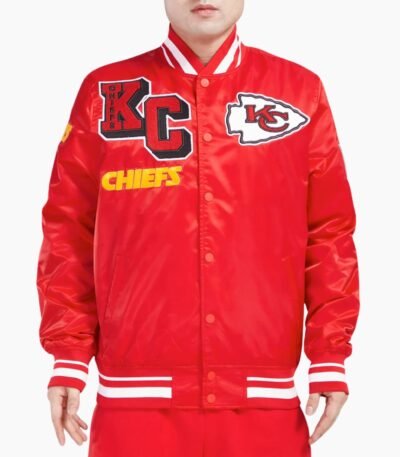 NFL Kansas City Chiefs Mashup Men's Rib Satin Jacket