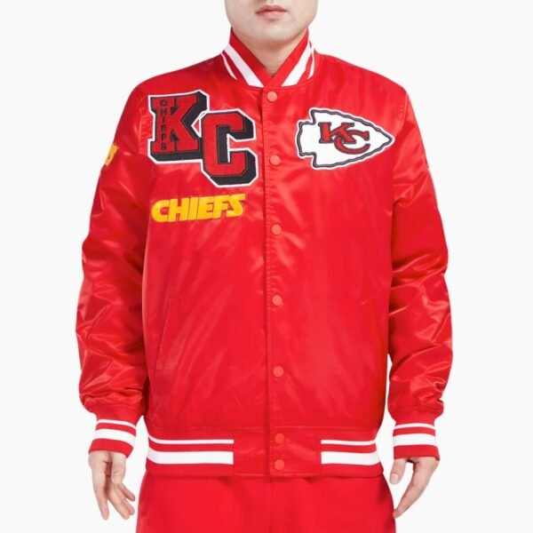 NFL Kansas City Chiefs Mashup Men's Rib Satin Jacket