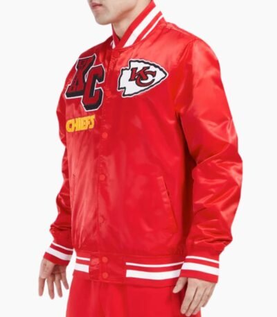NFL Kansas City Chiefs Mashup Men's Rib Satin Jacket