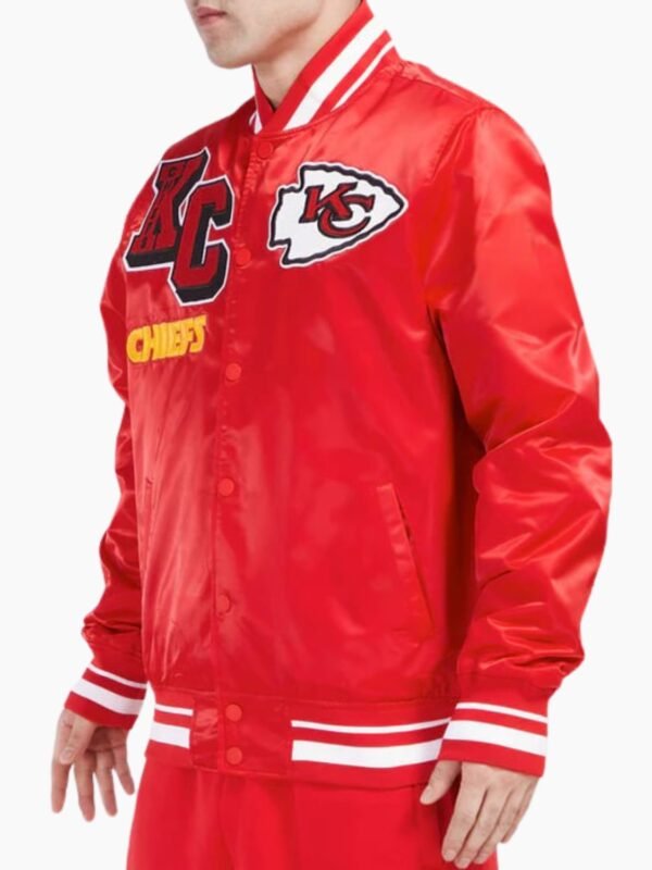 NFL Kansas City Chiefs Mashup Men's Rib Satin Jacket