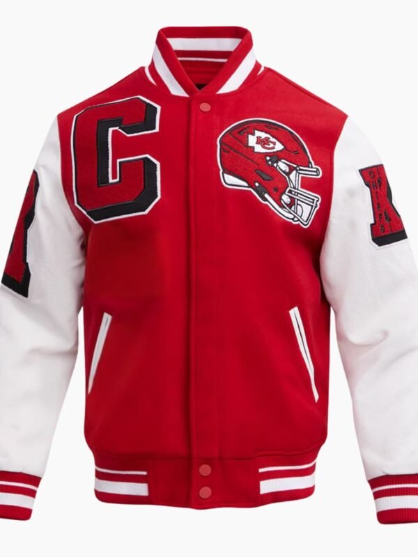 NFL Kansas City Chiefs Mashup Men's Wool Varsity Jacket