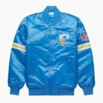 NFL LA Chargers Light Blue Satin Jacket