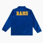 NFL LA Rams Royal Satin Windbreaker