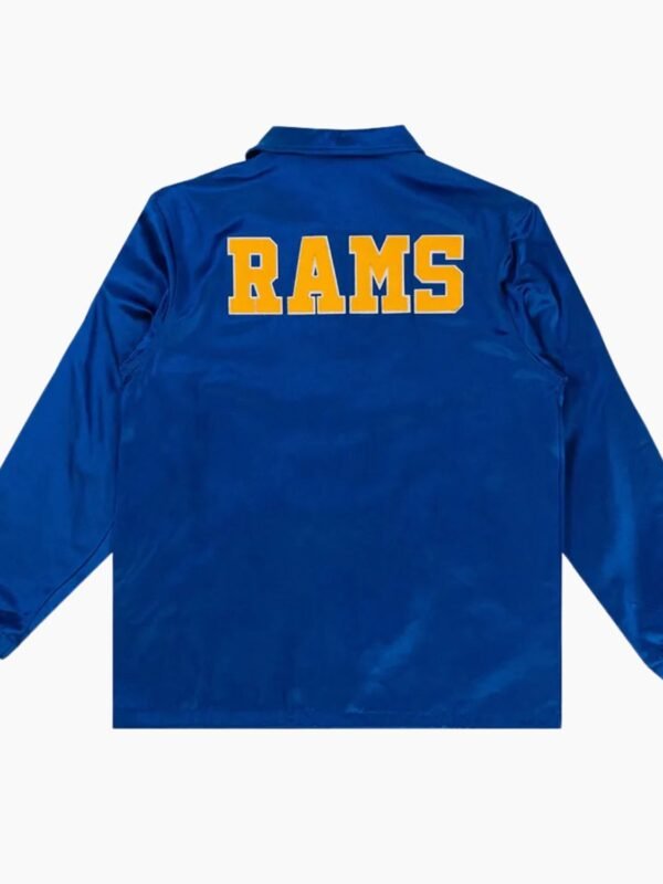 NFL LA Rams Royal Satin Windbreaker
