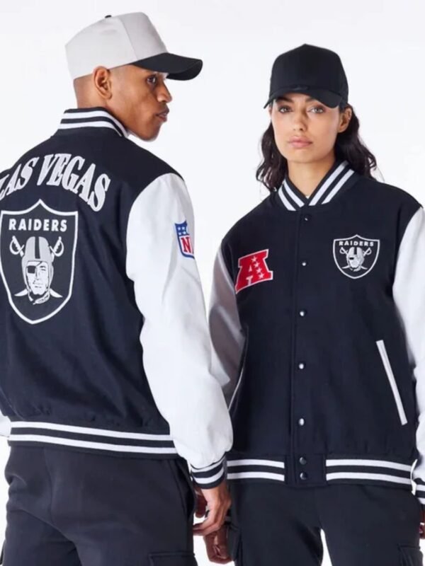 NFL Las Vegas Raiders Black Varsity Jacket