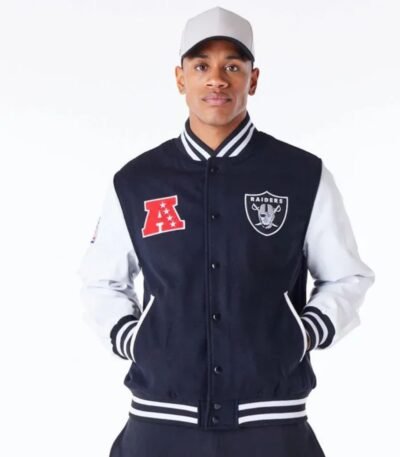 NFL Las Vegas Raiders Black Varsity Jacket