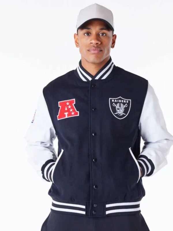 NFL Las Vegas Raiders Black Varsity Jacket