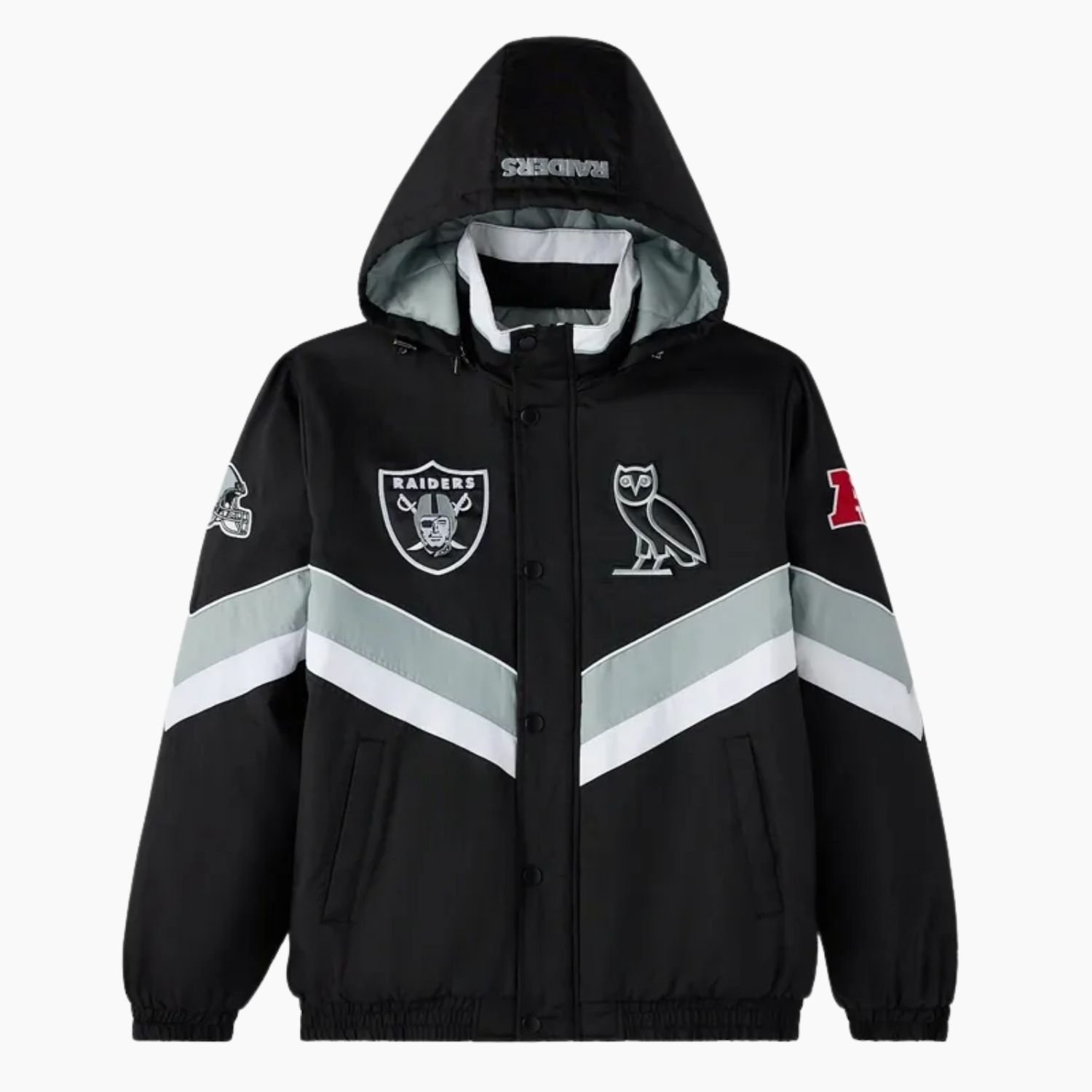 NFL Las Vegas Raiders Sideline Puffer Jacket NFL Las Vegas Raiders Sideline Puffer Jacket