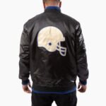 NFL Los Angeles Rams UK Flag Black Satin Jacket