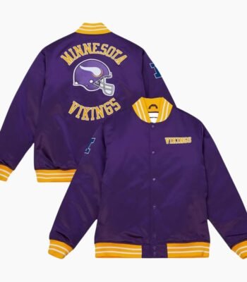NFL Minnesota Vikings Mitchell Ness Satin Jacket