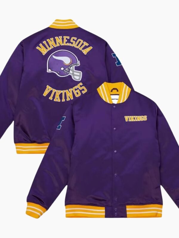 NFL Minnesota Vikings Mitchell Ness Satin Jacket