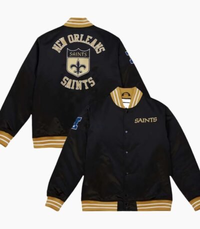 NFL New Orleans Saints Mitchell Ness Satin Jacket