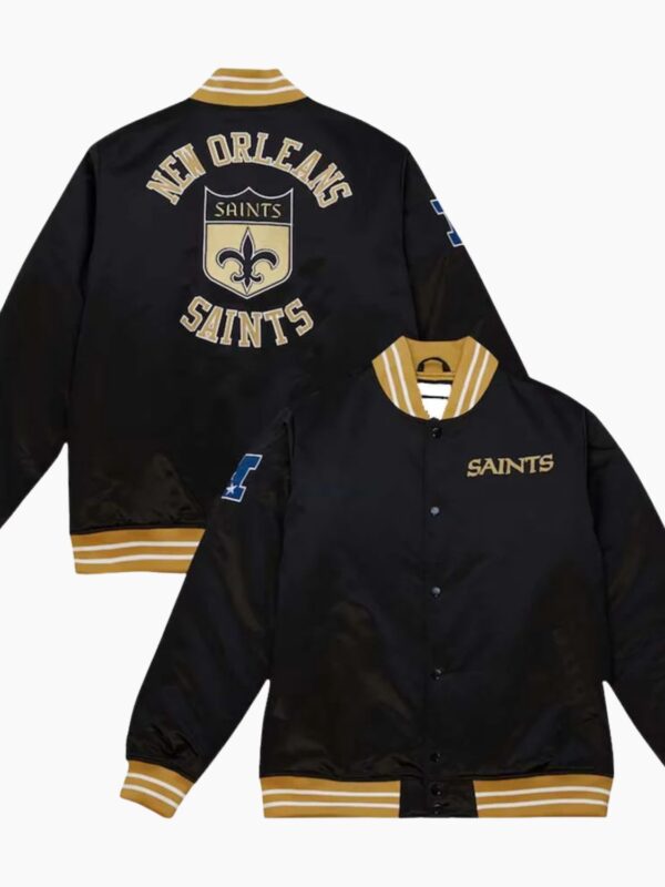 NFL New Orleans Saints Mitchell Ness Satin Jacket