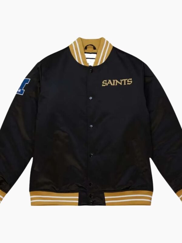 NFL New Orleans Saints Mitchell Ness Satin Jacket