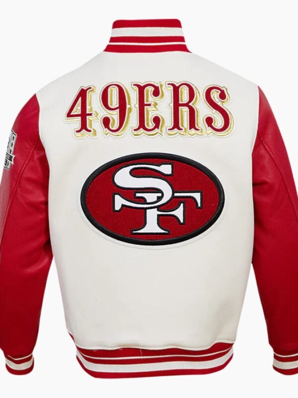 NFL San Francisco 49ers red bomber varsity jacket