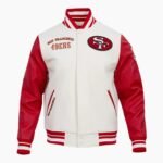 NFL San Francisco 49ers red bomber varsity jacket