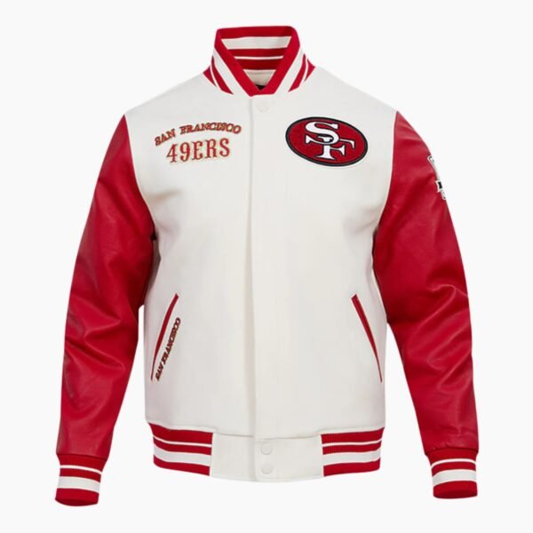 NFL San Francisco 49ers red bomber varsity jacket