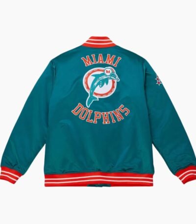 NFL Satin Jacket Miami Dolphins