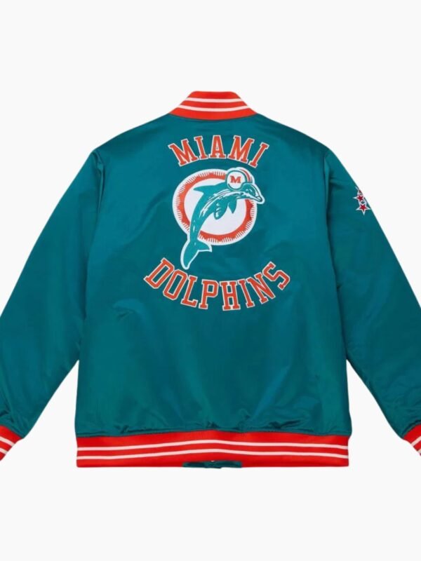 NFL Satin Jacket Miami Dolphins