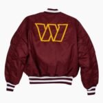 NFL Washington Commanders Burgundy MA-1 Jacket