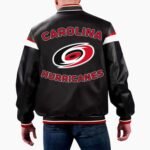 NHL Carolina Hurricanes Varsity Leather Jacket