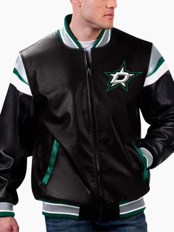 NHL Dallas Star Varsity Leather Jacket