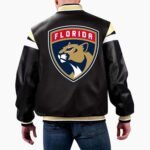 NHL Florida Panthers Varsity Leather Jacket