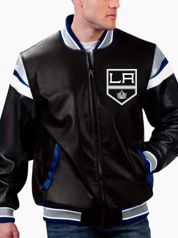 NHL Los Angeles Kings Varsity Leather Jacket