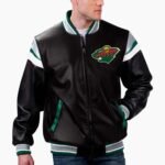 NHL Minnesota Wild Varsity Leather Jacket