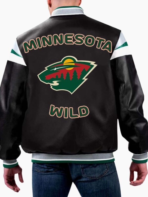 NHL Minnesota Wild Varsity Leather Jacket