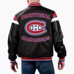 NHL Montreal Canadiens Pregame Varsity Leather Jacket