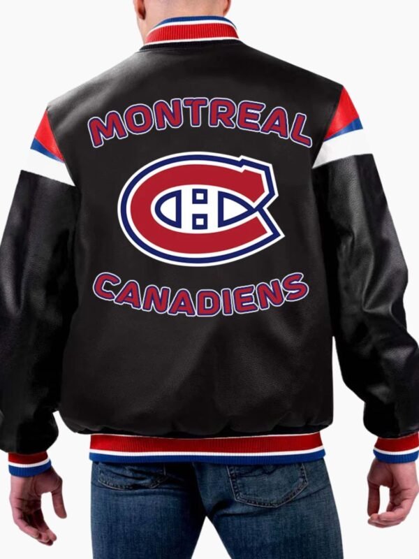 NHL Montreal Canadiens Pregame Varsity Leather Jacket